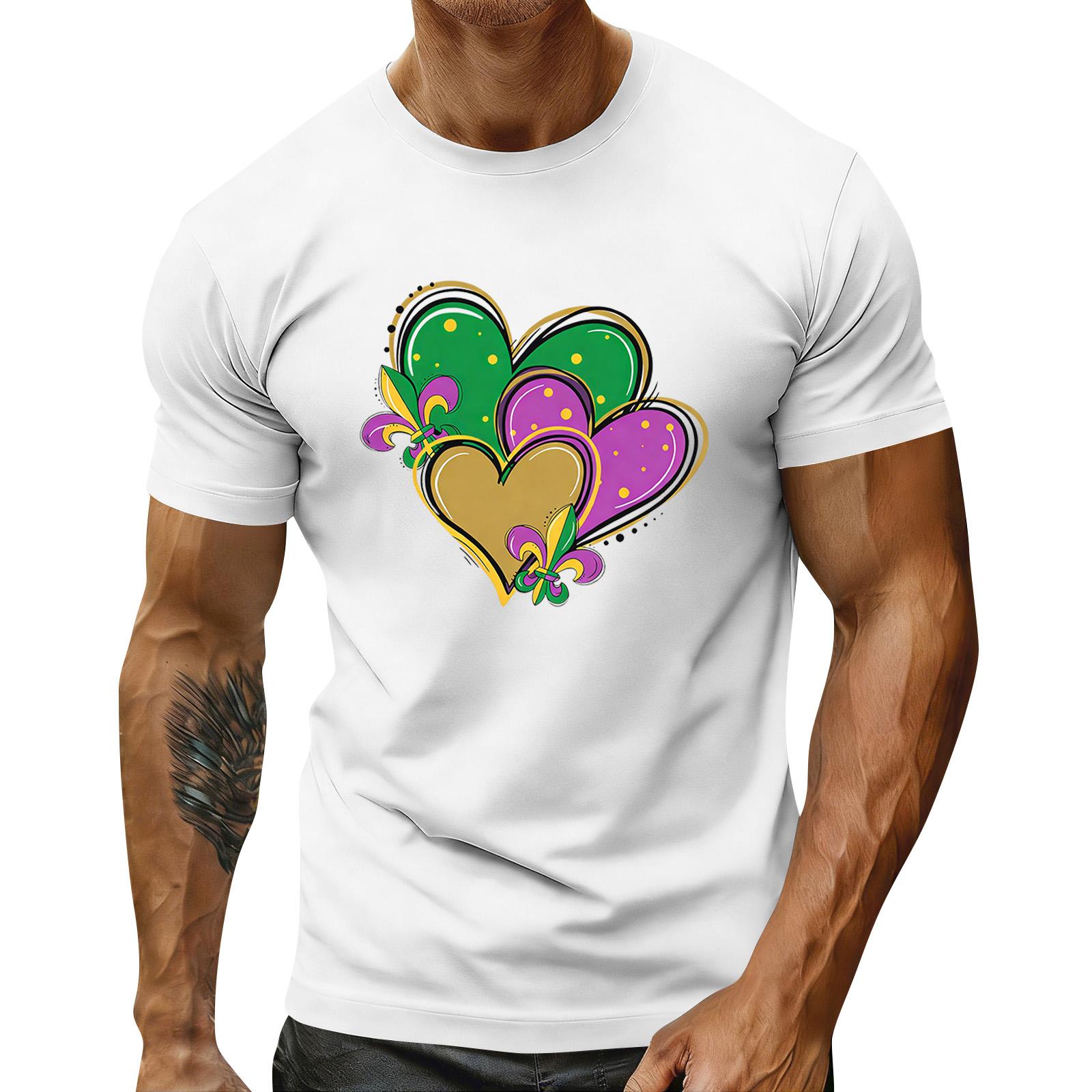 Мужская праздничная футболка с круглым вырезом и коротким рукавом, повседневная спортивная футболка XL белый