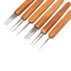 Rofeesional Dreadlock Crochet Bamboo Handle Hook 0.5Mm 0.75Mm 1-Hook 2-Hooks