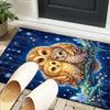 Moonlit Owl Fantasy Office Rug Chair Mat, Entryway Carpet, Suitable for Front Door, Bedroom, Living Room, Desk, Holiday Gift