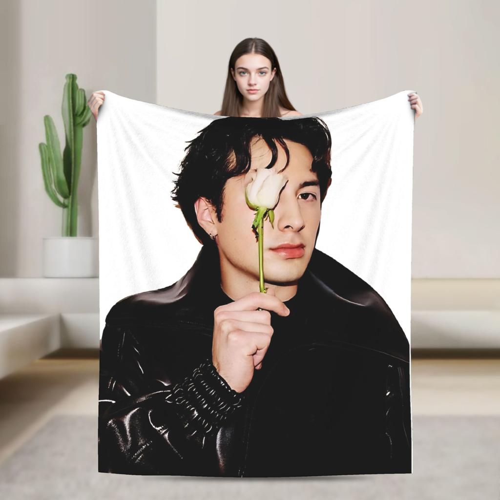 Soft Blanket Travel Hudson Williams Connor Storrie Heated Rivalry Throw Blanket Flannel Bedspread For Bedroom Sofa Bed Cover