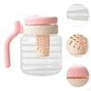 Glass Tea Cup with Infuser Mug 950ml Drinking Cute Leakproof Clear Bottle
