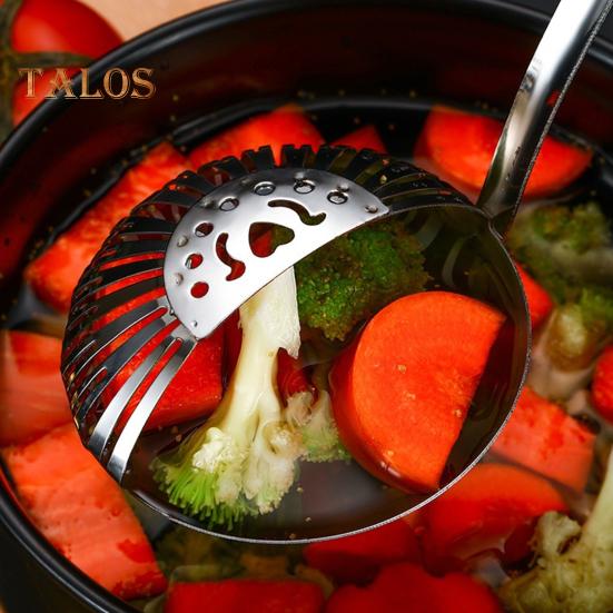 Nerezová skimmerová lžíce na smažení Vaření 2 v 1 štěrbinová lžíce s dlouhou rukojetí Cedník sítko Naběračka na těstoviny Hotpot nudle