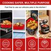 1PC Air Fryer Oven Baking Tray Reusable Silicone Tray Fried Chicken Pizza Mat Square Oilless Silicone Pan Air Fryer Accessories