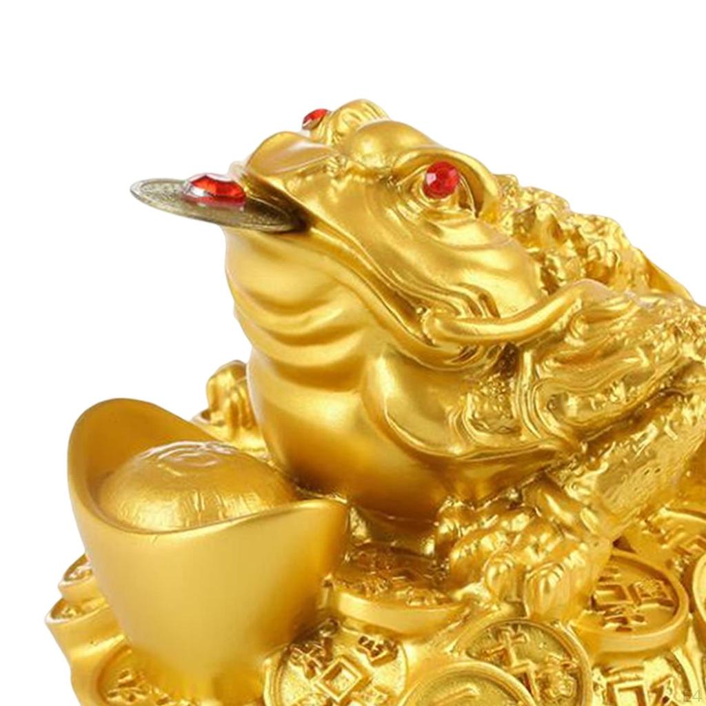 Chinese Frog Figurine for Home And Office Wealth Decor