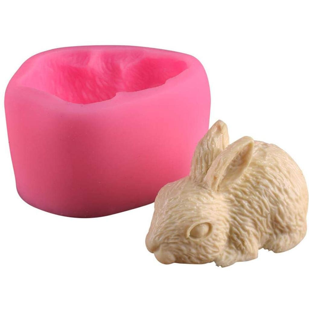 Easter Bunny Silicone Mould ,3D Easter Bunny Mould, Cake Decoration Fondant, Silicone Candy Chocolate Pudding Ice  Fondant Mould 