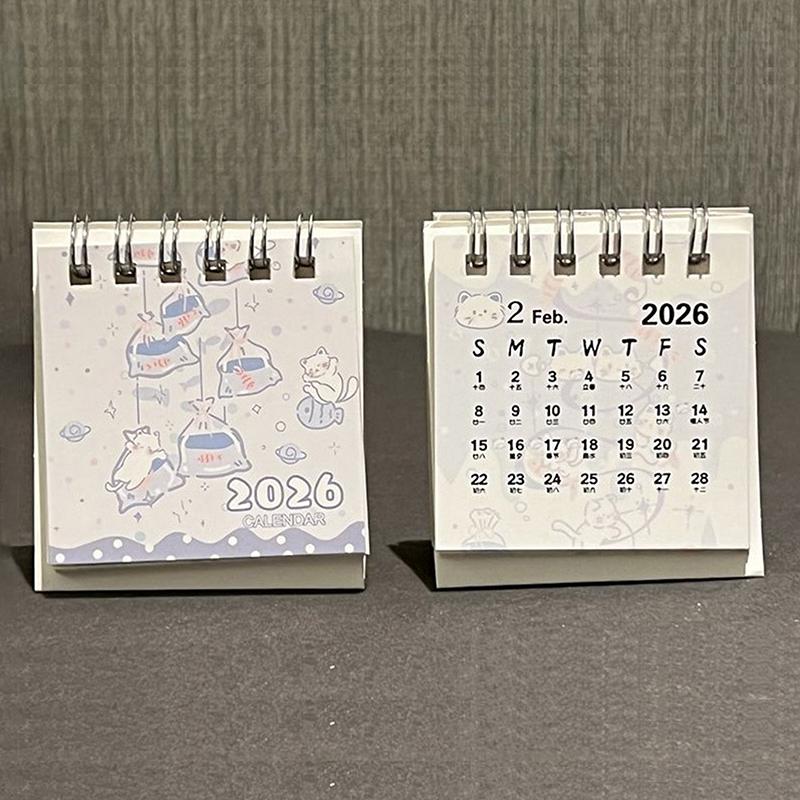 2026 Desk Calendar Yearly Monthly Daily Planner Cute Coil Calendar Yearly Schedule Organizer To Do List Home Office Supplies