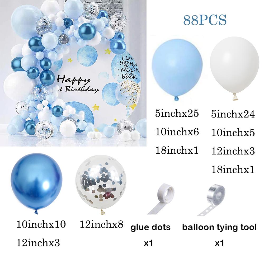 Pastel Pink Blue Balloons Arch Garland Kit Boys Girls Gender Reveal Baby Shower Ballon Decorations Birthday Party Decor Globos