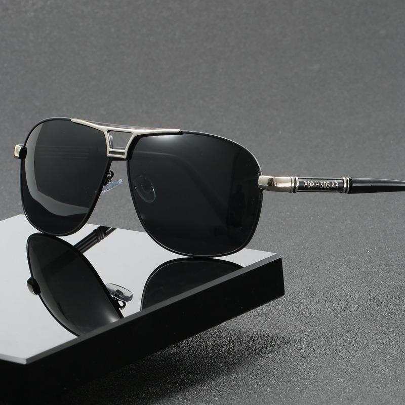 Men Polarized Sunglasses Day Night Dual-Use UV Resistant Glasses High Fashion Trend Eyeglasses UV400