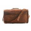 Men's Genuine Leather Vintage Duffel Overnight Travel Luggage Carry-On Gym Bag
