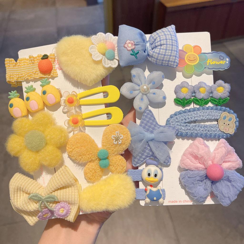 New Autumn and Winter Plush Cute Sweet Hair Clip Women's Bangs Side Clip Headdress Cartoon Animal Hairpin Hair Accessories