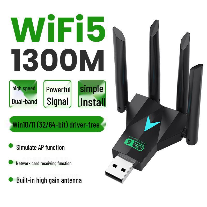

Dual-Band USB Wireless Network Adapter for Desktop & Notebook Computers Yes
