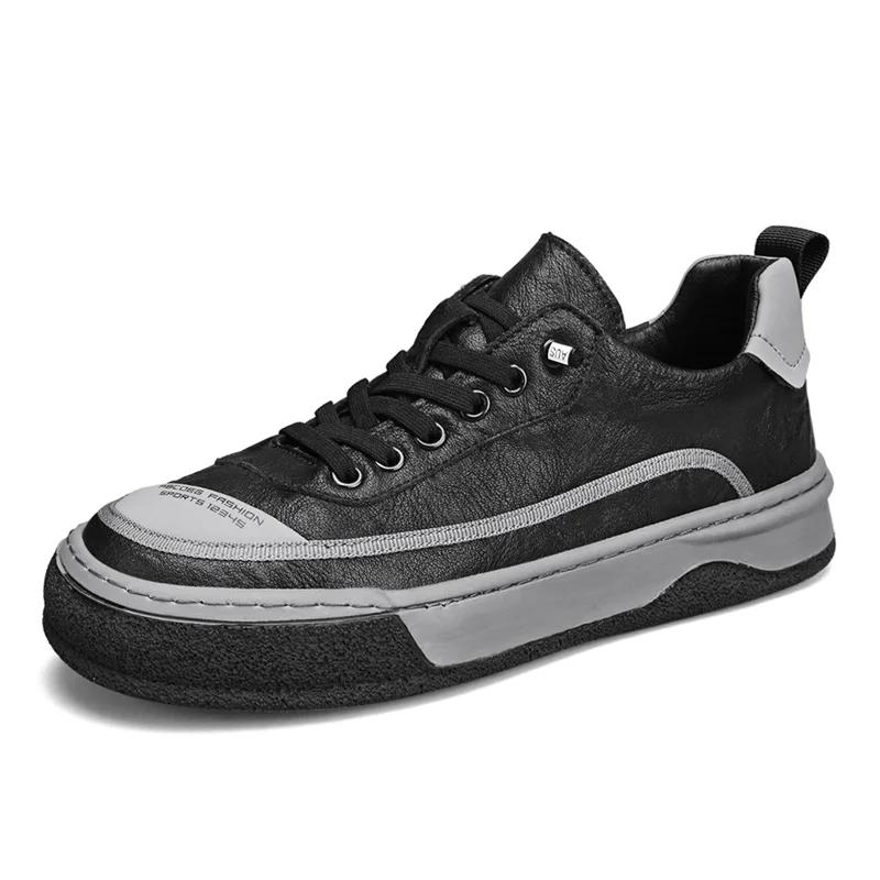 spring Soft soled lace up Oxford shoes Leather Business Men Casual Shoes Designer Office Shoes High Quality Walking Sneakers Men