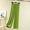 Einfarbig Hohe Taille Frühling Sommer Herbst Gerade Schnürung Dünne Loungehose Elastische Taille Lockere Freizeithose Lässige Yoga-Home-Hose