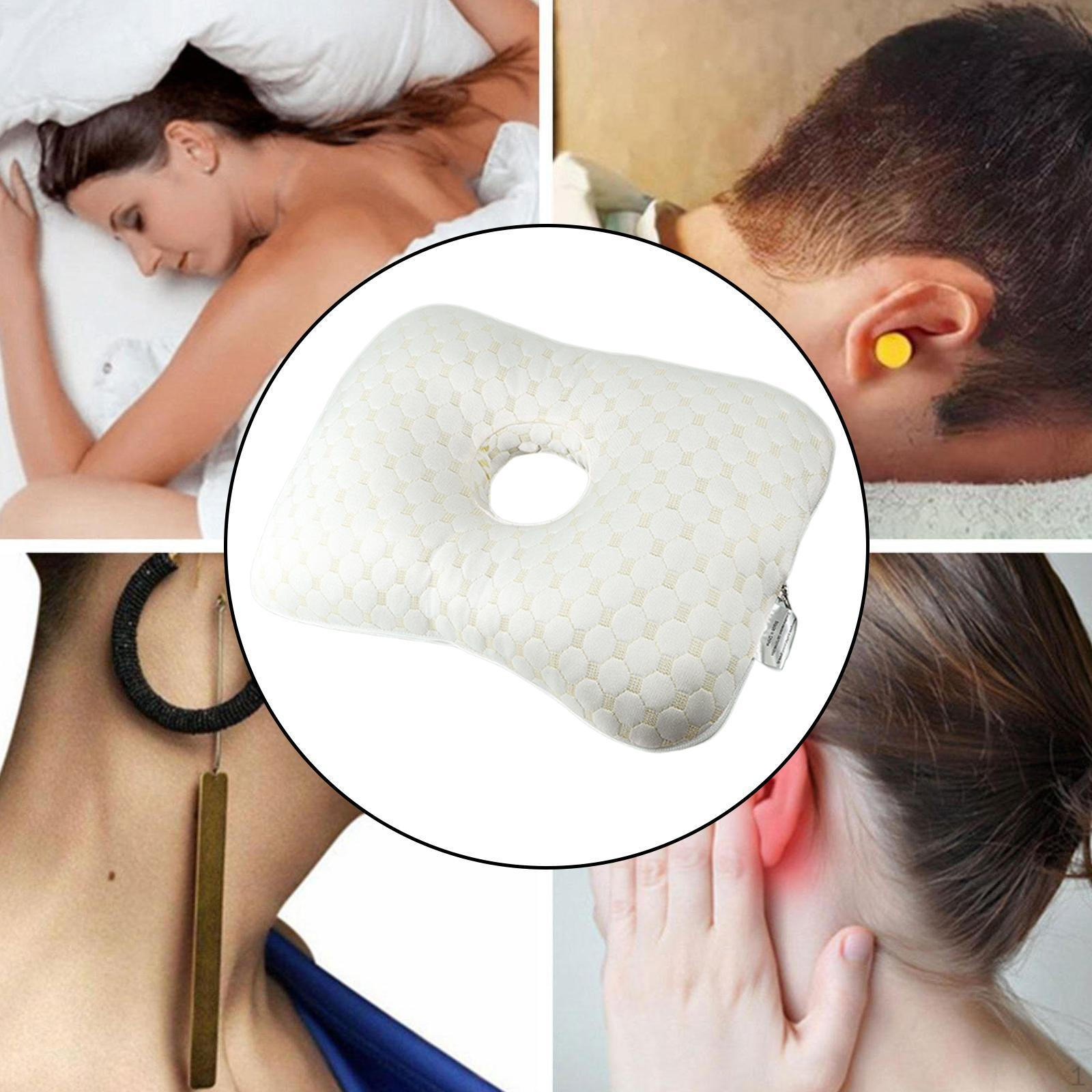 

Подушка для пирсинга ушей, Подушка для спящих на боку, Удобная для ношения наушников и серег, Дышащая золотой