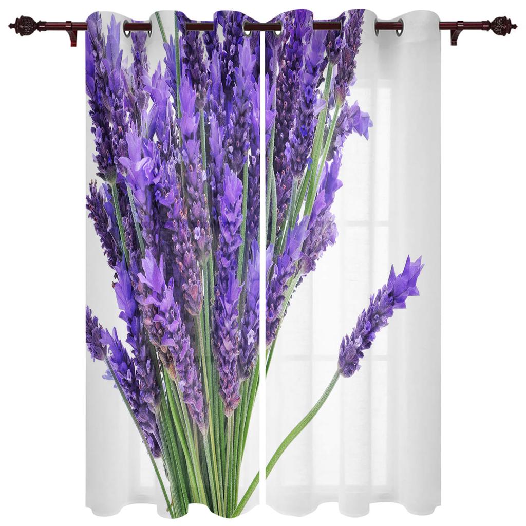 Μωβ Λεβάντα Λουλούδια Πεδίο Καρέκλα Κουρτίνες Παραθύρου Κουρτίνες Κουζίνας Πάνελ Διακόσμησης Σπιτιού Κουρτίνες για Σαλόνι Κουρτίνες για Υπνοδωμάτιο