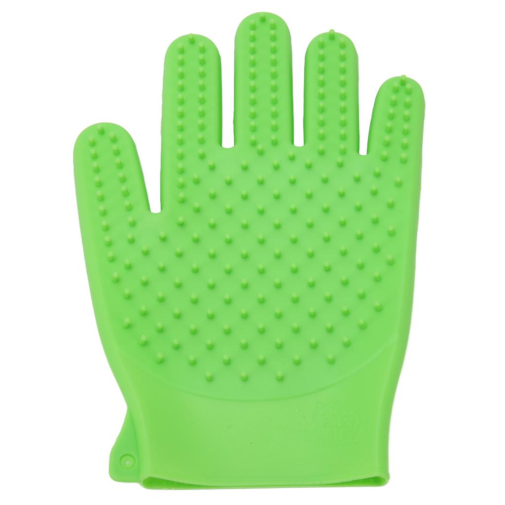 Pet Grooming Glove Silicone Double Sided Fast Frothing   Cat Hair Removal Glove for   and Short Hair