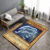 Alfombra Dragón Blanco de Ojo Azul para Sala de Estar Antideslizante Dormitorio Mesita de Noche Área de Sofá Alfombra de Piso Suave Grande Decoración del Hogar