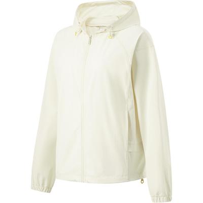 Li Ning Fitness Serie Kapuzenjacke Einfarbig Lässige Sportjacke Damenjacke Fett-Gelb AFDU518-4
