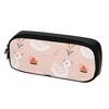Sturdy PU Leather Stationery Case with Internal Divider Pocket for School Office Travel for Keeping Pens Secure