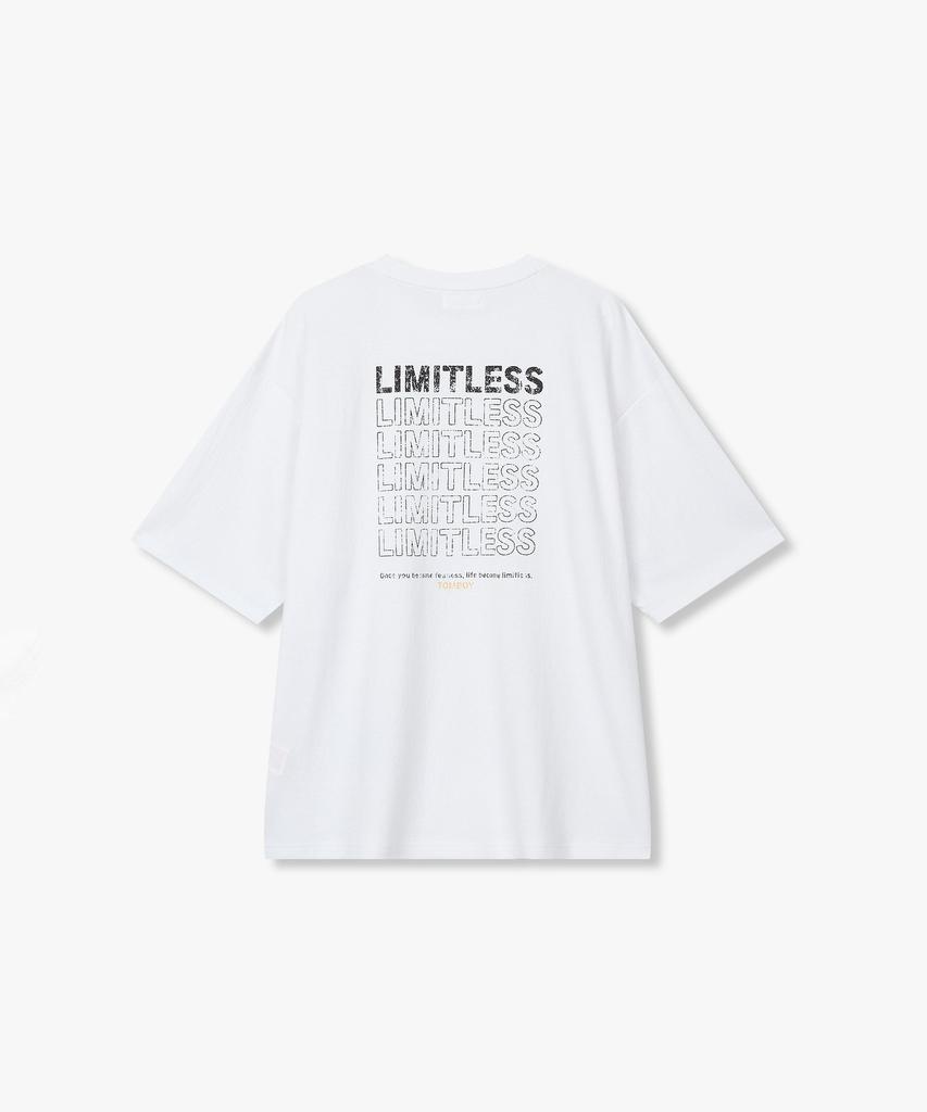 STUDIO TOMBOY Litmitless Reversible Graphic T-Shirt_White 9176222987