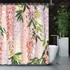 Elegant Pink and White Cherry Blossom Design Waterproof Shower Curtain – Perfect for Bringing Springtime Beauty to Your Bathroom