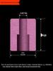 Matte Chrome Corundum Inner Bore Grinding Wheel with Single-Sided Concave Head