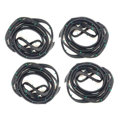 2Pair Front Rear Left Right Door Rubber WeatherStrip For Accord Sedan 2003-2007