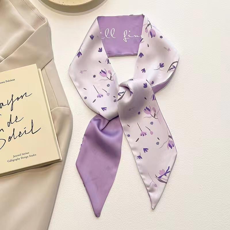 Women Multifunctional Printed Hair Band Headwear Scarves 6.5cm*90cm