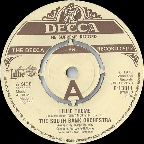 

7inch Record SOUTH BANK ORCHESTRA Lillie Theme F13811 DECCA 1978 UK Soundtracks Musicals Used