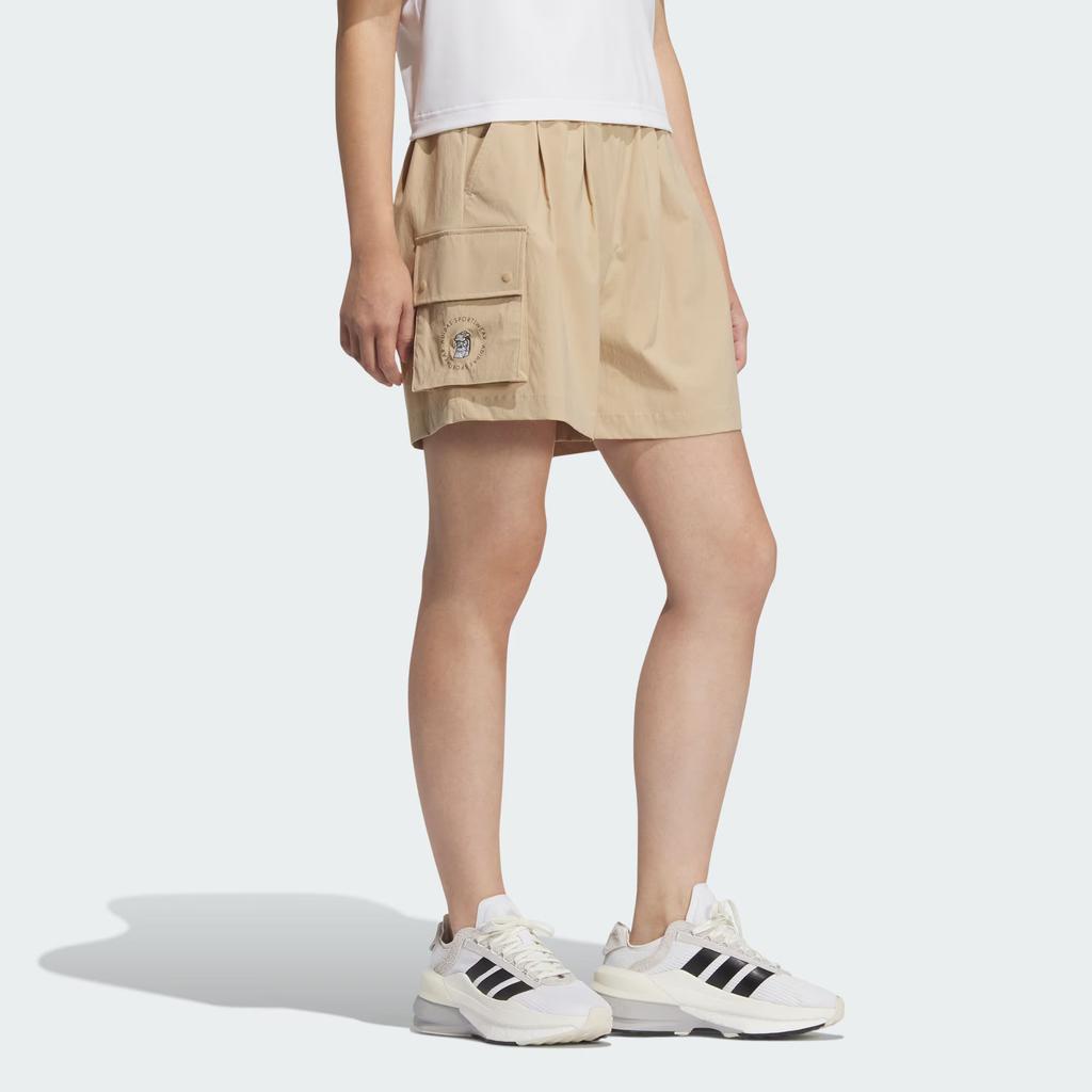 Adidas Comfortable Fashionable Soft Skin-Friendly Casual Shorts Women Shorts Warm-Sand JL9274