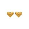 Love Stud Earrings, European and American Fashion Simple Popular Peach Heart Stainless Steel Stud Earrings, Female Personality Versatile Heart-shaped 