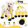 Waterproof Dog Suspender Boots Adjustable Fit Pet Paw Protector Dog Rain Booties  Dog Accessories