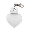 LED Light Sublimation Ornament Blanks for DIY Crafts and Christmas Decoration Clear Acrylic Heart Shaped Keyring Pendant
