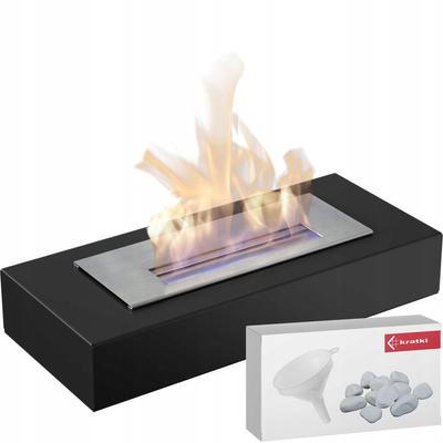 Freestanding Bioethanol Fireplace INDIA TÜV Set