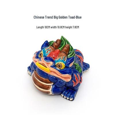 Cochinese Pottery Three-Legged Lucky Toad Figurine
