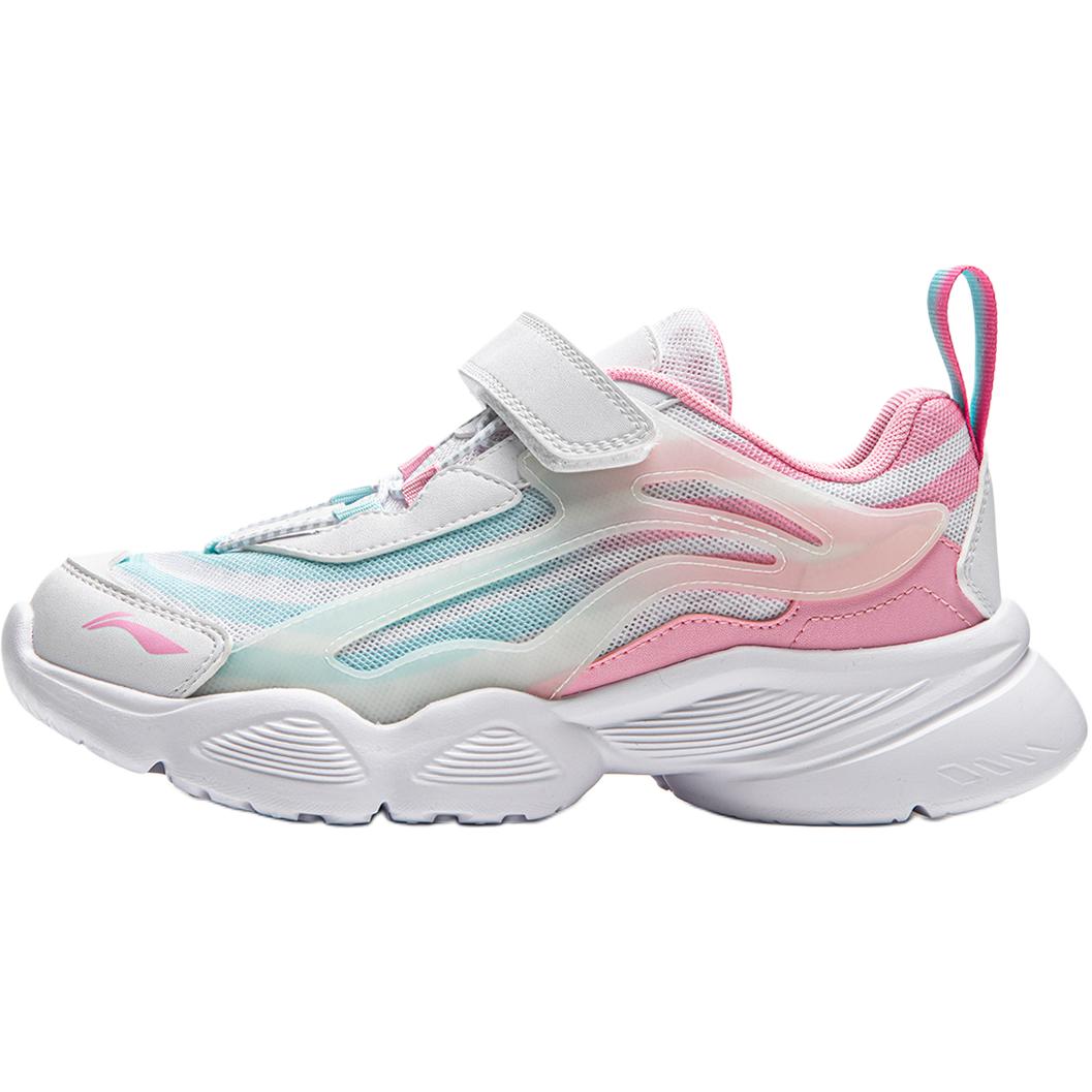 

Li Ning Детская спортивная серия Lifestyle Aurora Ткань из синтетической кожи Модные Удобные Повседневные Кроссовки Детские Повседневные Кроссовки YKCQ274-10 31