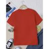 Kids Crewneck Short Sleeve T-Shirt, Cute Cat Dessert Drink Graphic