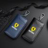 Breloc Mașină Fibra de Carbon Unisex Geantă Chei Organizator Portofel Pentru Ferrari F430 Stradale Roma 488 Spider SF90 LaFerrari Portofino