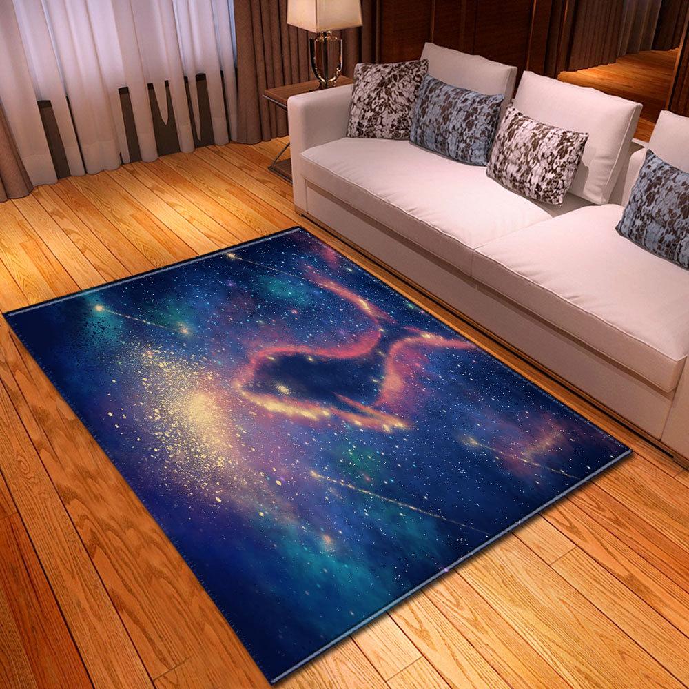 Simple Starry Sky Living Room Carpet Bedroom Dining Room Floor Mat Pattern Size