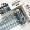 Nostalgic Pattern Masking Tape 6 Rolls Plaid Washi Set, Grid Checkered Tape, Self Double-sided Adhesive Decorative for DIY Crafts, Journal, Scrapbook,