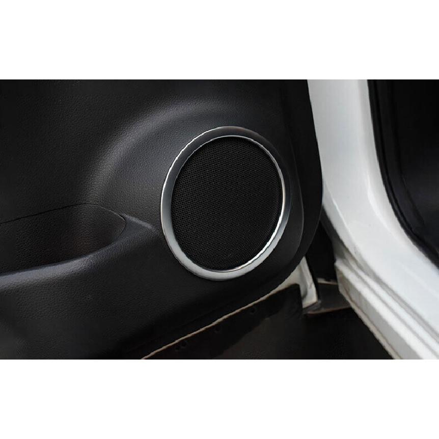 For BMW 3 4 Series GT 2013- ABS Silver Inner Door Speaker Frame Cover Trim