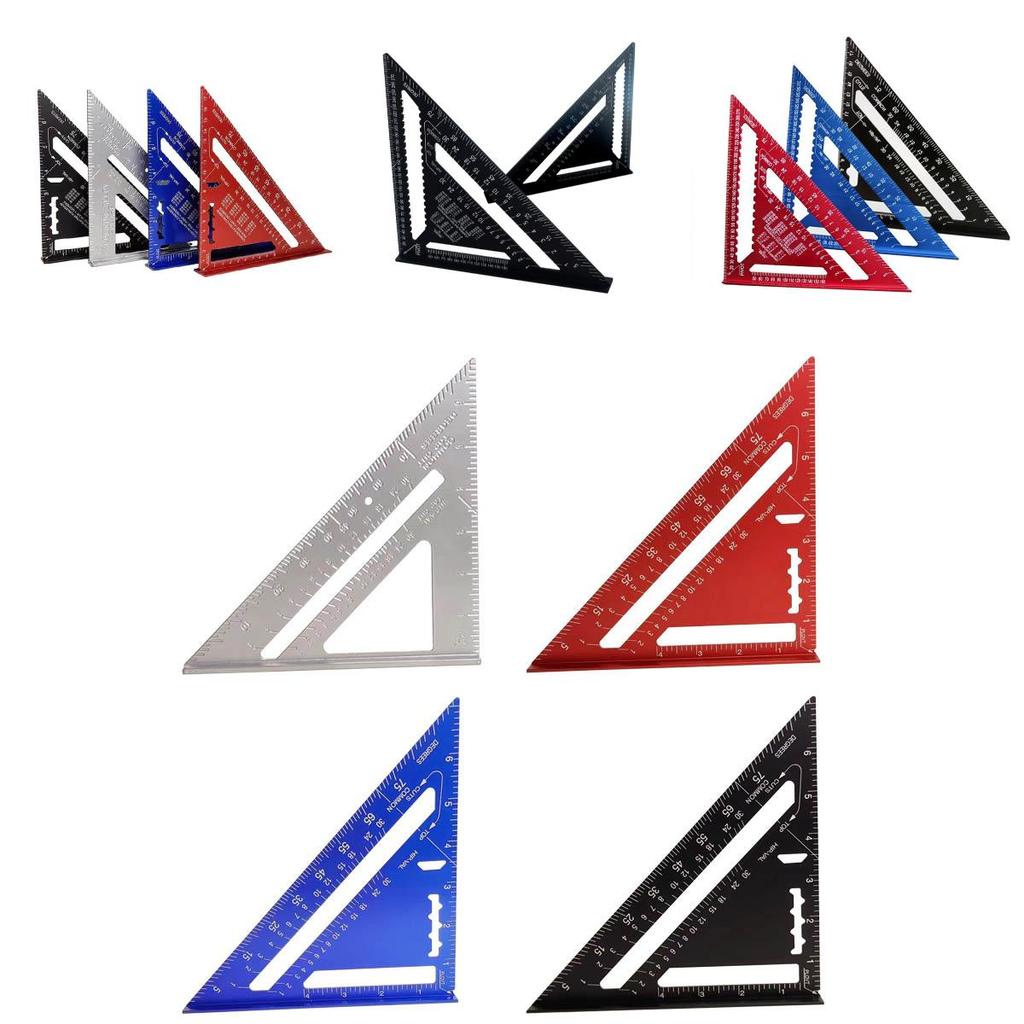 Woodworking Triangle Ruler With Aluminum Alloy Construction For Carpentry And Diy Projects