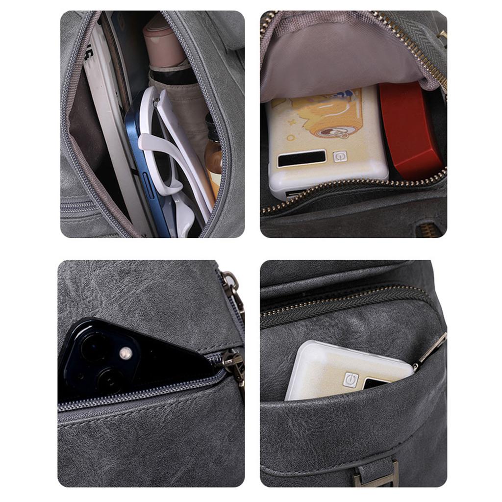 Multifunctional Chest Bag Sling Bag Backpack Large Chest Pocket Shoulder Backpack Casual Daypacks Crossbody Bag for Women
