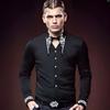 Men's Gothic Embroidered Button Down Shirt Vintage Long Sleeve Slim Fit Dress Shirt Party Formal Blouse