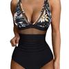 One-piece swimsuit Sexy tight clear bikini swimsuit, backless perspective