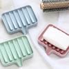 Soap Dish with Drain Soap Tray Shower Soap Storage Bathroom Accessories Multipurpose Household Soap Drain Rack for Bathroom