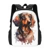 Dachshund Dog Animal Backpack Hot Sale Daypack Large Capacity Boys Girls BookBag School Bag Shoulder Bags for Men Women