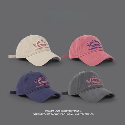 Hat Summer Baseball Cap, Show Face Small Duck Tongue Cap Original Retro Versatile Soft Top