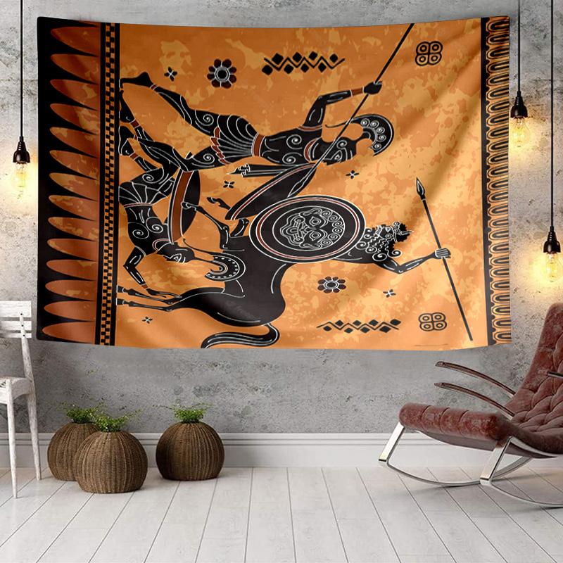 Greek Mythological Scene Tapestry, Unique Design Tapestry, Wall Decor for Bedroom,Livingroom, Playroom,Heartwarming Fan Holiday Gifts