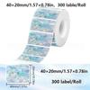 1 Roll Laser-Color Silver/Matte Silver Labels Thermal Transfer Printing Paper Round Square Sticker For M110 Printer For Phomemo
